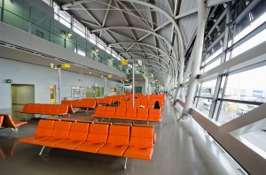 Waiting area at northern pier of Osaka Kansai airport