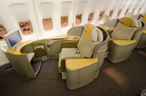 Asiana B747-400 - Seat 1K