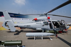 A Eurocopter AS-565MB Panther at Aero India 2013 in Bangalore