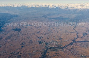 City of Turin/Torino in Italy with Alps in the background