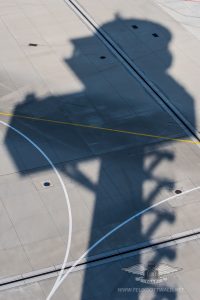 Frankfurt Airport Air Traffic Control Tower - shadow