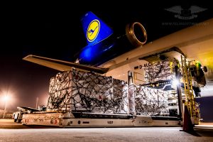 Lufthansa Cargo - MD11F - D-ALCD at Montevideo Airport MVD.