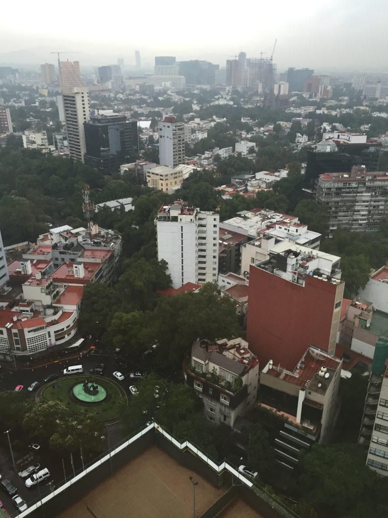 View from my hotel room in Mexico City.