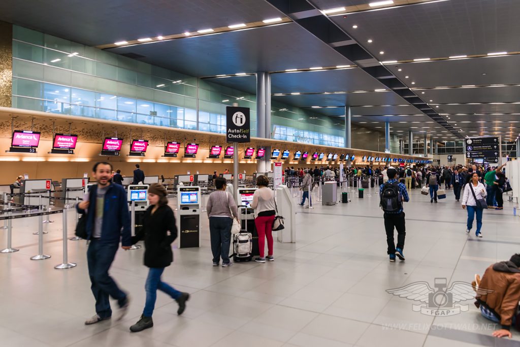 Bogota Airport check-in area