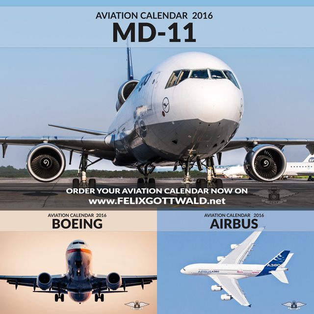 Airbus, Boeing and MD-11 Aviation Calendars 2016