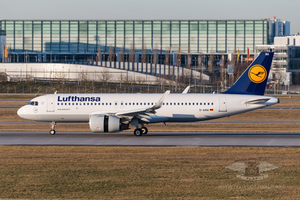 Lufthansa A320NEO D-AINA MUC Munich Airport