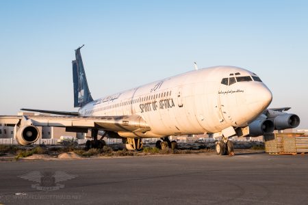 One of the most iconic residents! Blue Nile - Spirit of Africa Boeing 707-336C 5Y-BRV.